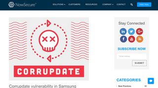 Corrupdate vulnerability in Samsung Account App - NowSecure