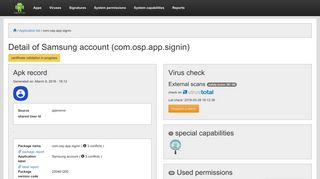 Application detail for Samsung account (com.osp.app.signin ...