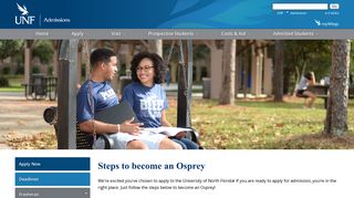 UNF - Admissions - Apply Now