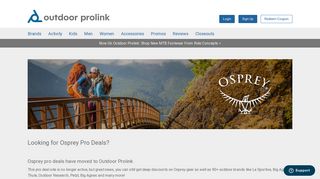 Looking for Osprey Pro Deals? - Outdoor Prolink