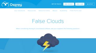 False Clouds | The Osprey Legal Cloud