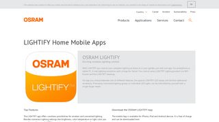 Mobile Apps • LIGHTIFY | Light is OSRAM