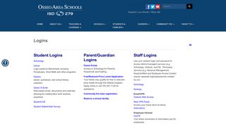 Logins - Osseo Area Schools