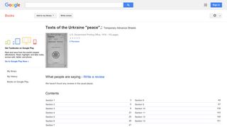Texts of the Urkraine 