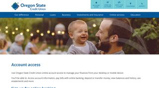 Account access - Oregon State Credit Union