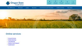 Online services - Oregon State Credit Union