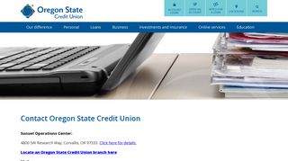 Contact Us - Oregon State Credit Union