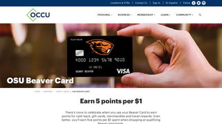 OSU Beaver Card | Oregon Community Credit Union