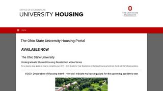The Ohio State University Housing Portal