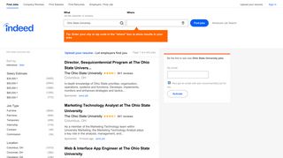Ohio State University Jobs, Employment | Indeed.com