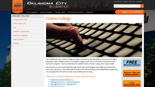 Online College | Oklahoma State University-Oklahoma City