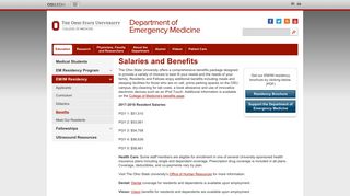 Salaries and Benefits - Emergency Medicine