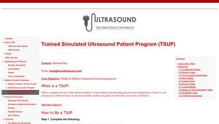 Trained Simulated Ultrasound Patient Program ... - OSU Ultrasound