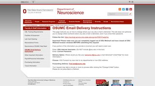 OSUMC Email Delivery Instructions