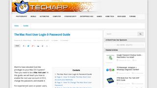 The Mac Root User Login & Password Guide - Tech ARP