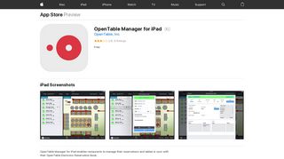 OpenTable Manager for iPad on the App Store - iTunes - Apple