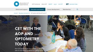 CET options with the Association of Optometrists (AOP) and Optometry ...