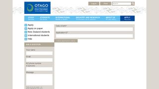Check application status - Otago Polytechnic