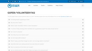 Otakon®: Gofer/Volunteer FAQ