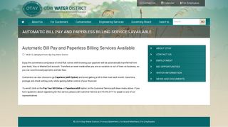 Otay Water District | Automatic Bill Pay and Paperless Billing Services ...