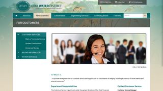 For Customers - Otay Water District