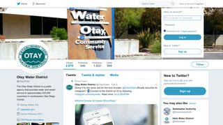 Otay Water District (@OtayWater) | Twitter