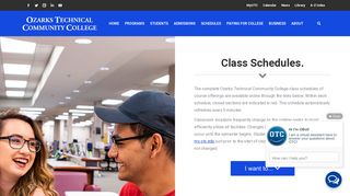 Class Schedules - OTC Class Schedules - OTC Web Services