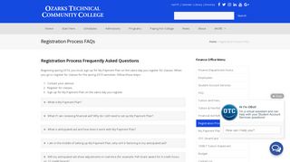 Spring 2019 Registration Process FAQs - OTC Finance Department