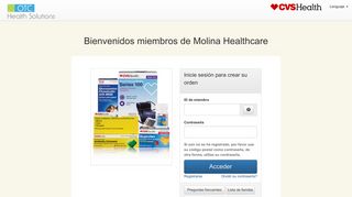 Bienvenidos miembros de Molina Healthcare - OTCHS Login - Molina ...