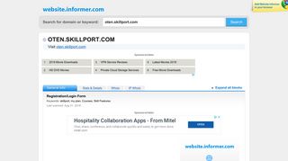 oten.skillport.com at WI. Registration/Login Form - Website Informer