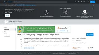 gmail - How do I change my Google account login email? - Web ...