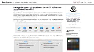 Fix your Mac - users not showing on the macOS login screen when ...