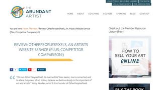 Review: OtherPeoplesPixels, An Artists Website Service (Plus ...