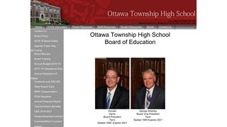 OTHS Board of Education - Ottawa Township High School