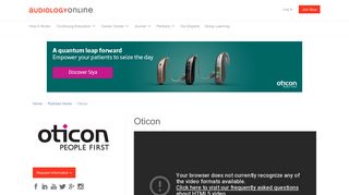 Oticon - AudiologyOnline