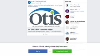 Otis, Online Training & Information... - Health & Safety Institute (HSI ...