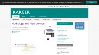 Audiology and Neurotology - Home - Karger Publishers