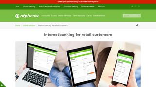 Internet banking for retail customers | OTP bank d.d. ... - OTP Banka