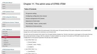 Chapter 11. The admin area of OTRS::ITSM