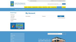 Login to Account - OTS Ltd - OT Stores