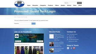Guard Tech Login | Ocean Technology Systems