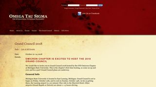 OTS - Grand Council 2018 - Omega Tau Sigma