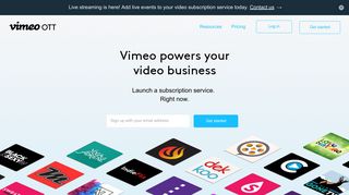 Vimeo OTT: Launch your video subscription service