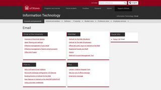 Email | Information Technology | University of Ottawa