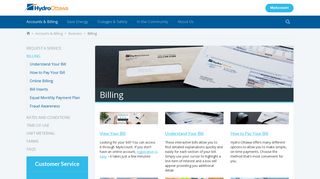 Accounts & Billing - Business - Billing - Hydro Ottawa