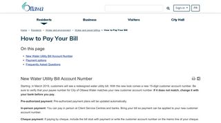 How to Pay Your Bill | City of Ottawa