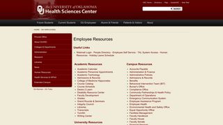 OU Employees - University of Oklahoma Health Sciences Center