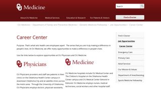 OU Medicine Career Center