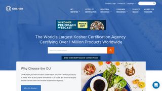 OU Kosher: Certification and Supervision by the Orthodox Union
