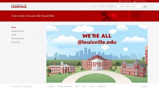 Welcome to UofL's Email Page — University of Louisville Email Site